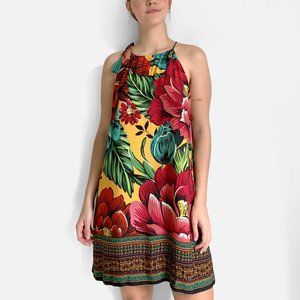 Anthropologie Farm Rio Summer Flower Mini Dress